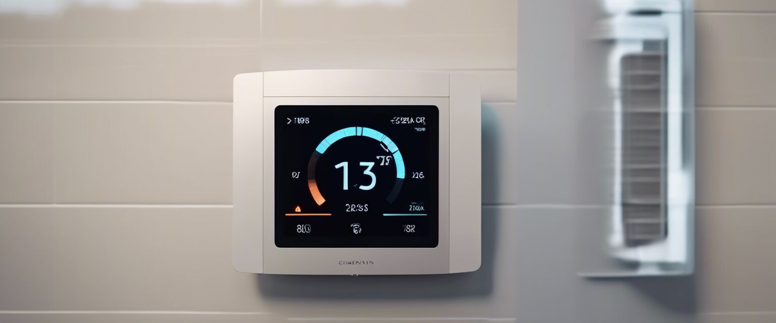 Sleek smart thermostat